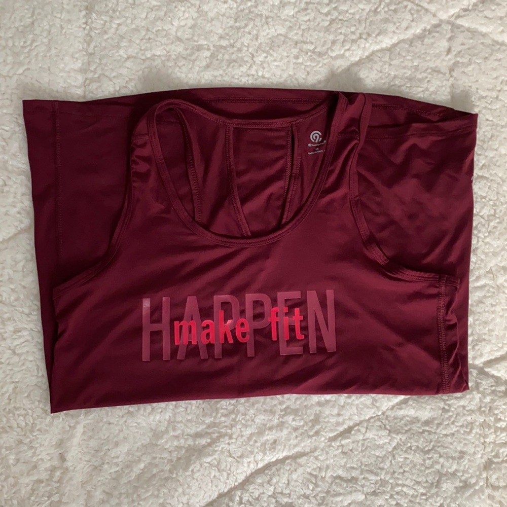 Maroon workout tank, size XS